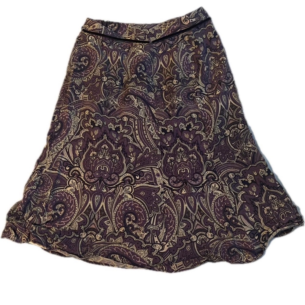 purple paisley skirt - Picture 3 of 3
